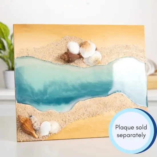 Mod Podge&reg; Blue & Gold Do-It-Yourself Hexagon Coaster Kit {6}