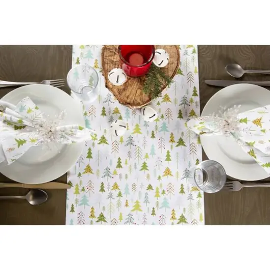 DII&reg; 72" Holiday Woods Printed Table Runner {7}