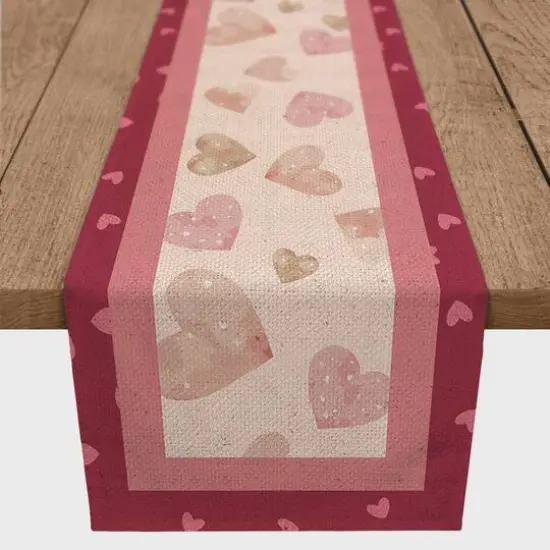 Heart Quilt Twill Table Runner {1}