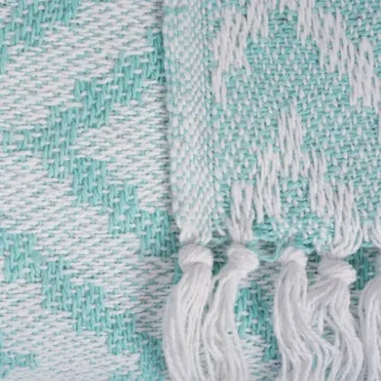 DII&reg; Aqua Large Chevron Throw {3}