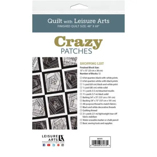 Leisure Arts&reg; Crazy Patches Quilt Pattern {4}