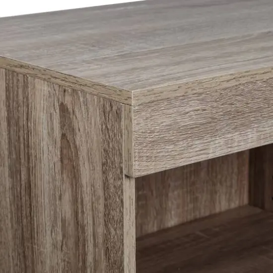 Honey Can Do Brown Freestanding Stackable Shelf Unit with 2 Shelves & Wood Finish {7}