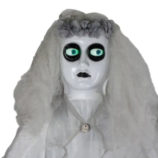 6ft. Lighted & Animated Ghost Bride Halloween Decoration {3}