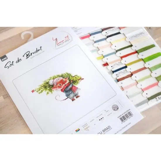 Luca-s Mouse With Fir Tree Counted Cross Stitch Kit {3}