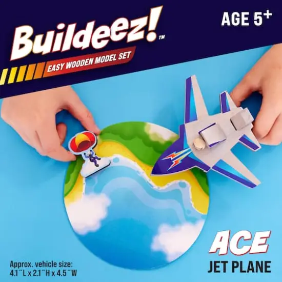 Creativity for Kids&reg; Buildeez!&trade; Ace Jet Plane Wooden Model Set {3}