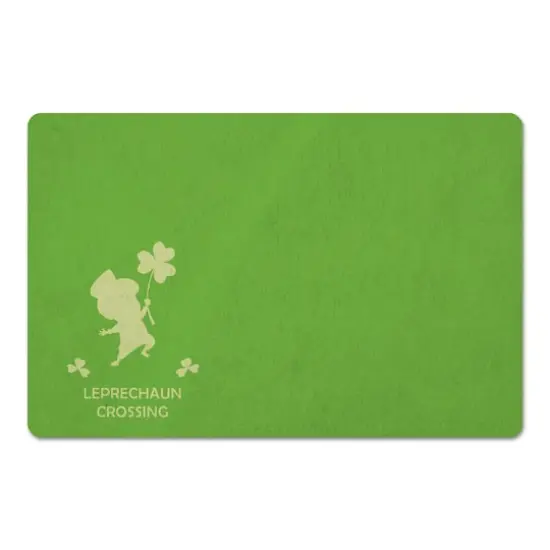 Leprechaun Crossing 18" x 27" Floor Mat {1}
