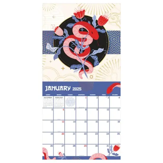 TF Publishing 2025 Year of the Snake Wall Calendar {5}