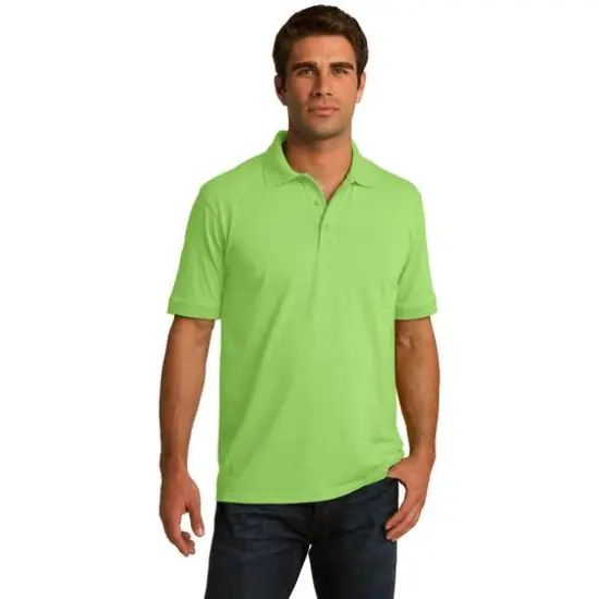 Port & Company&reg; Tall Core Blend Jersey Knit Polo Lime {4}
