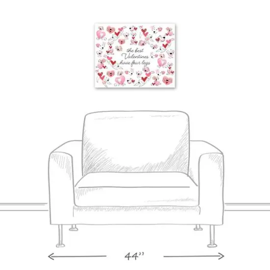 The Best Valentine's Have 4 Legs Canvas Wall Art {6}