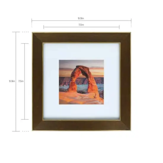 Gallery&trade; Walnut & Gold Trim Frame with Mat by Studio D&eacute;cor&reg; {6}