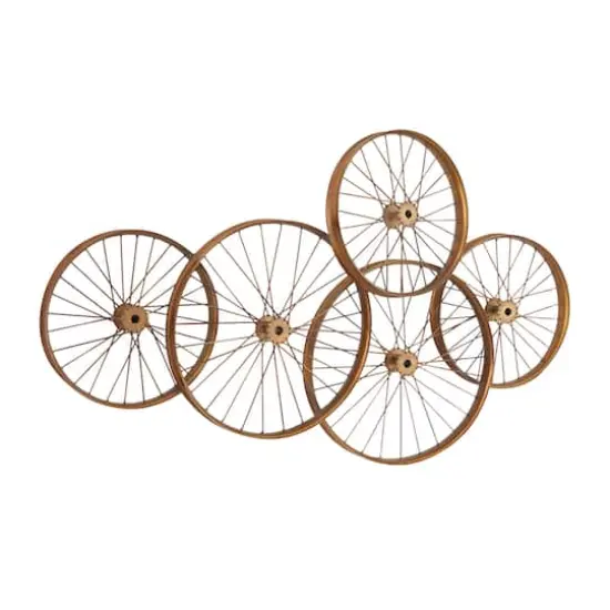 Copper Metal Eclectic Wall Decor, 40" x 40" x 5" {3}