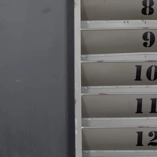 36" Gray Metal Industrial Memo Board Metal Wall Decor {4}