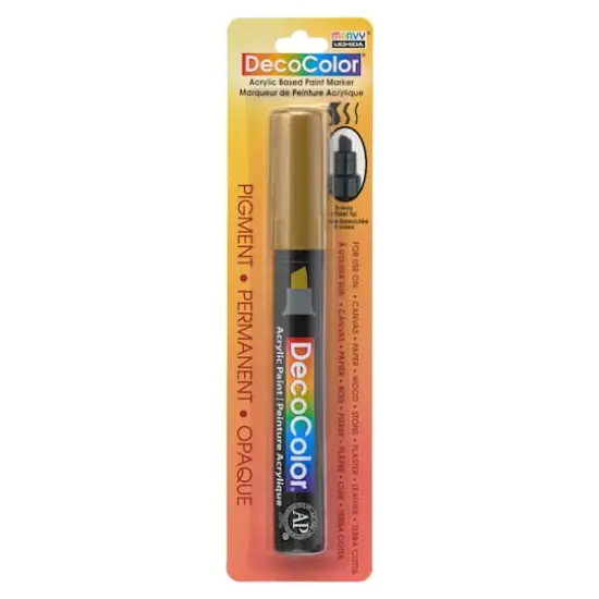 DecoColor&trade; Chisel Tip Acrylic Paint Marker Gold {6}