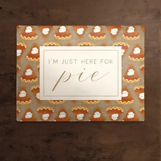 Here For Pumpkin Pie Poly Twill Placemat {3}