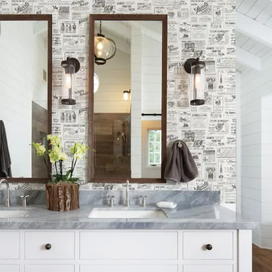 Wallpops Charcoal Published Peel & Stick Wallpaper {3}