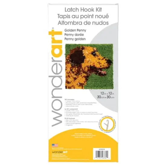Wonderart&reg; Golden Penny Latch Hook Kit {4}