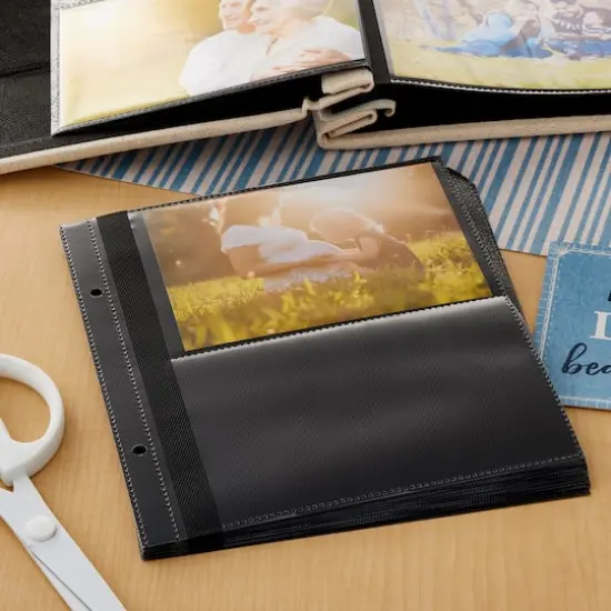 7.5" x 8.6" Black 2-Up Photo Refill Pages by Recollections&trade; {3}