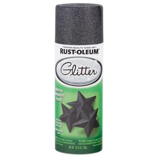 Rust-Oleum&reg; Glitter Spray Paint Midnight Black {5}