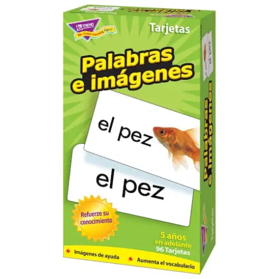 Trend Enterprises&reg; Palabras e im&aacute;genes (SP) Skill Drill Flash Cards {5}