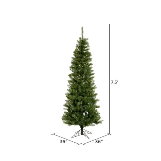 7.5ft. Pre-Lit Salem Pine Artificial Christmas Tree, Warm White Dura-Lit&reg; LED Lights {5}