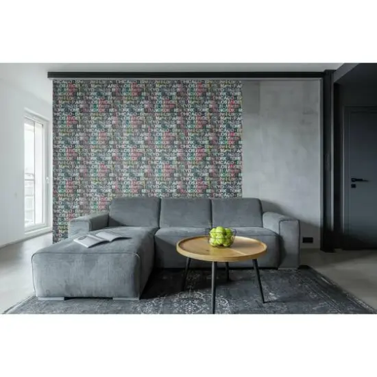 RoomMates Cities Of The World Peel & Stick Wallpaper Pink/Yellow {8}