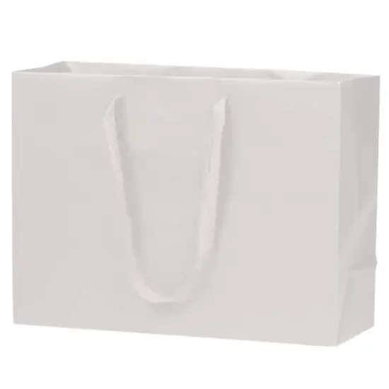 JAM Paper Extra Large Recycled Horizontal Gift Bags, 3ct. Matte White {5}