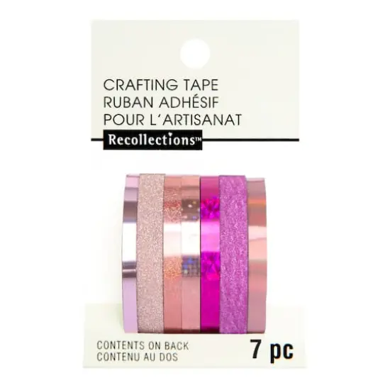 Pink Foil & Glitter Crafting Tape Set by Recollections&trade; {3}