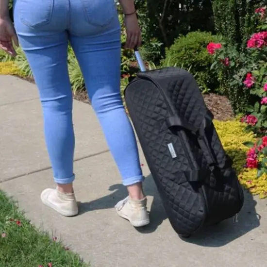 Everything Mary Black Rolling Craft Tote for Cricut, Brother, & Silhouette Machines {3}