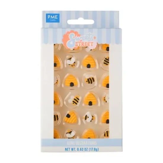 PME Cake Sweet Street&reg; Bees & Beehives Icing Decorations {1}