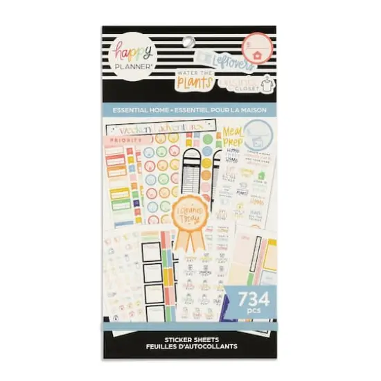 The Classic Happy Planner&reg; Essential Home Value Pack Stickers {1}