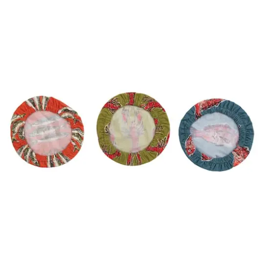 Hello Honey&reg; 8" Sea Life Designs Cotton Bowl Covers with Linings Set {4}