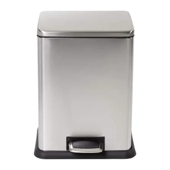 Honey Can Do Tall & Wide 58L Stainless Steel Step Trash Can with Lid {10}