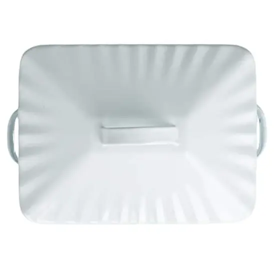 Hello Honey&reg; 13.5" White Chic Farmhouse Enameled Bread Box {5}