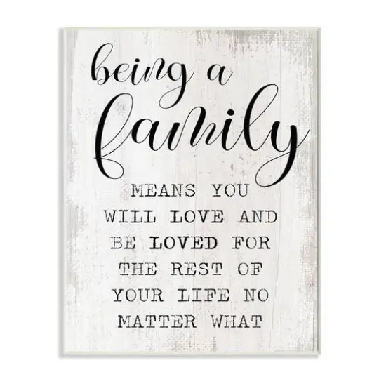 Stupell Industries Being a Family Phrase Wall Plaque {2}