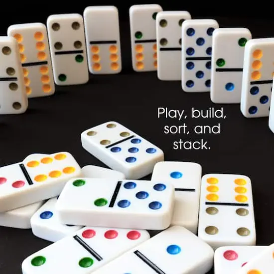 Toy Time Mexican Dominos Train Style Set {5}