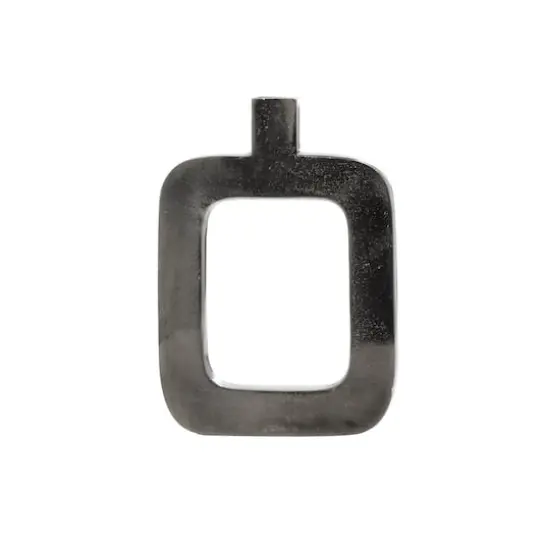 Black Aluminum Contemporary Vase {3}
