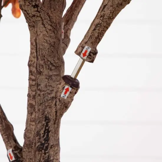 9ft. Potted Artificial Autumn Oak Tree {8}