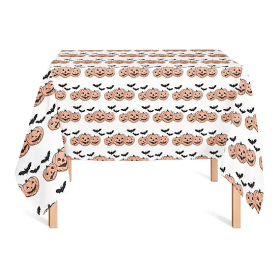 58" Jack-O-Lanterns & Bats Tablecloth {3}