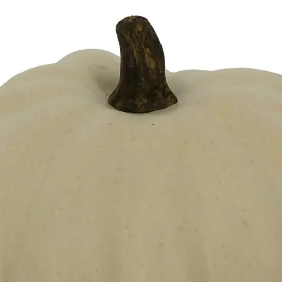 9" Cream Decorative Pumpkin by Ashland&reg; {3}