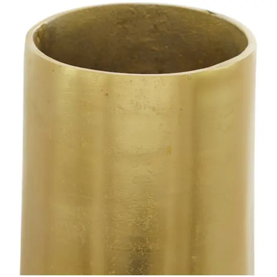 30.5" Aluminium Contemporary Vase Gold {4}
