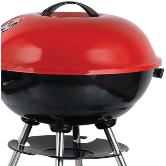 Brentwood 17" Portable Charcoal BBQ Grill with Wheels {4}