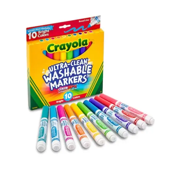Crayola&reg; Color Max Ultra-Clean Washable Bright Broad Line Markers, 6 Packs of 10 {3}
