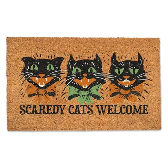 Scaredy Cats Welcome Door Mat {1}