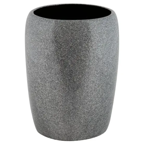 Elle D&eacute;cor Eclat Gray Glitter Waste Bin {1}