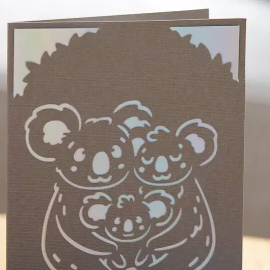 Cricut Joy&trade; Insert Cards Gray & Silver Holographic {6}