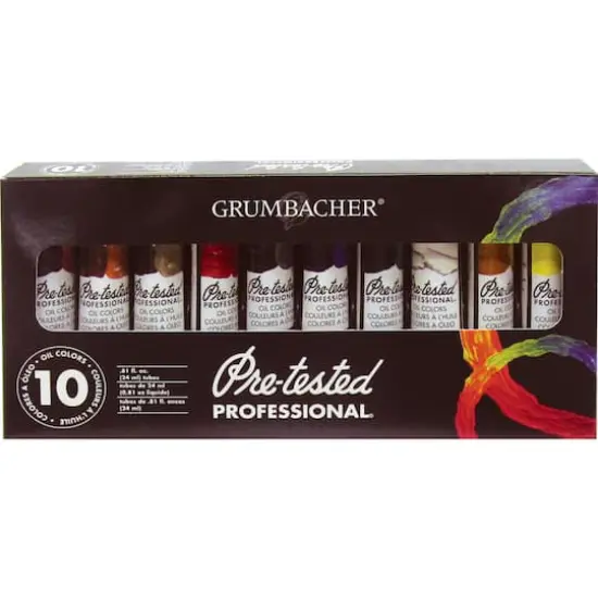 Grumbacher&reg; Pre-Tested Professionals&reg; 10 Color Oil Set {1}