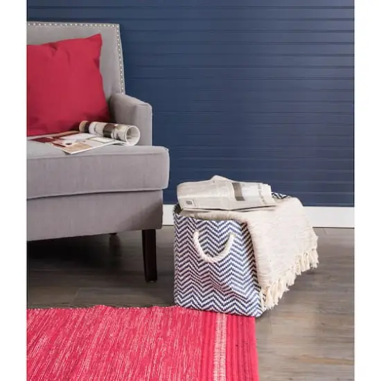 DII&reg; Medium Chevron Rectangle Paper Bin Aqua {6}