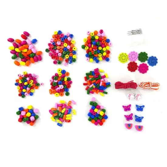 Multicolor Assorted Wood Bead Box by Creatology&trade; {3}