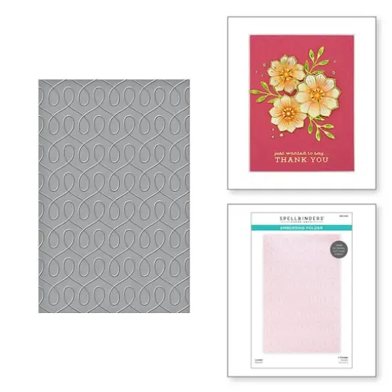 Spellbinders&reg; Loops Be Bold Embossing Folder {4}