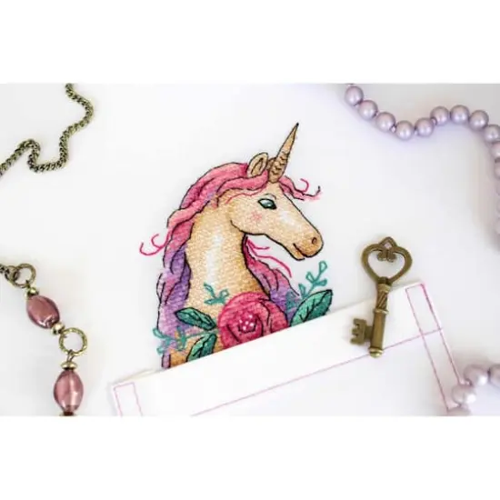 MP Studia Unicorn Cross Stitch On Clothes Kit {5}